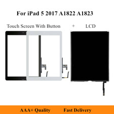 Lot For iPad 2017 5th A1822 A1823 LCD Display Touch Screen Digitizer Home Button