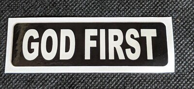 God First Motorcycle Helmet Sticker Biker Helmet Decal