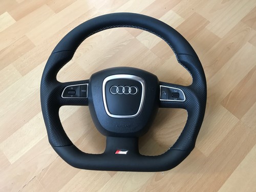 Sport Tuning S-Line Lenkrad Lederlenkrad Audi A3 A4 A5 A6 8K0 4F0 ohne Tausch - Bild 3 von 16