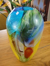 Luxus Vase Kristall Glas Kunst Murano Stil Kristallvase Blumenvase Glasvase Edel