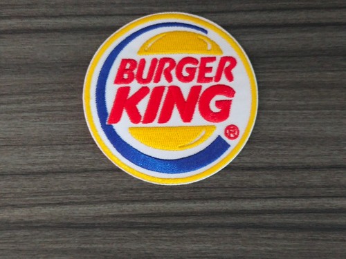 3 Stück Logo BURGER KING Patch bestickt Bügeln oder Aufnähen Mantel/Jacke/Tasche/Mütze/Jeans - Bild 3 von 5