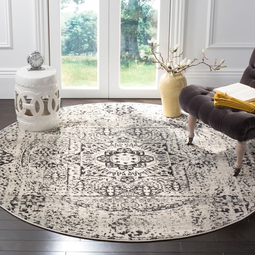 Safavieh Evoke Tappeto Passatoia In Polipropilene, Resistente Alle Macchie, Facile Da Pulire, Ideale Per Ingresso E Corridoio, Ivory E Azzurro, Cm 66x274