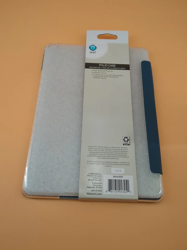 iPad Folio Case w Folding Stand & Magnetic Flap iPad 9.7 Air 1 & 2 Tablets NEW - Image 2 of 2