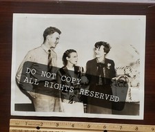 Amelia Earhart , with Stepson & his Wife Vintage Original photograph, 1936