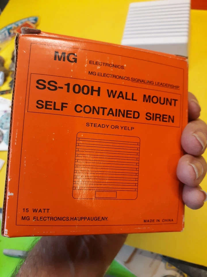 1 MG Eletronics SS-100H Wall Mount Self Contained Siren NOS 13-469 - Image 2 of 4