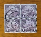 Vintage US Stamp #571 Block Of 4 Very Fine Used - CV $4.50