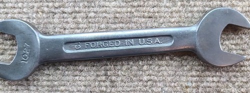 Husky 11/16 x 19/32 Inch SAE Double Open End Wrench H 1027 Made in USA vtg - Picture 7 of 8