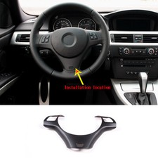 For Bmw 3 Series E90 E92 E93 2005-2012 Steering Wheel Frame Trim Abs Matte Black