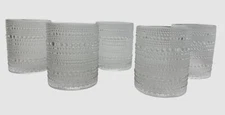Fortessa Clear Set of 5 Jupiter Old Fashioned Glasses