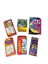 Math Game And Flashcards Lot - Addition, Subtraction, And Multiplication jj 