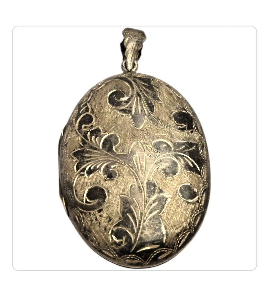 Medalhão grande icônico raro de prata esterlina Sião da década de 1930 - Imagem 3 de 4