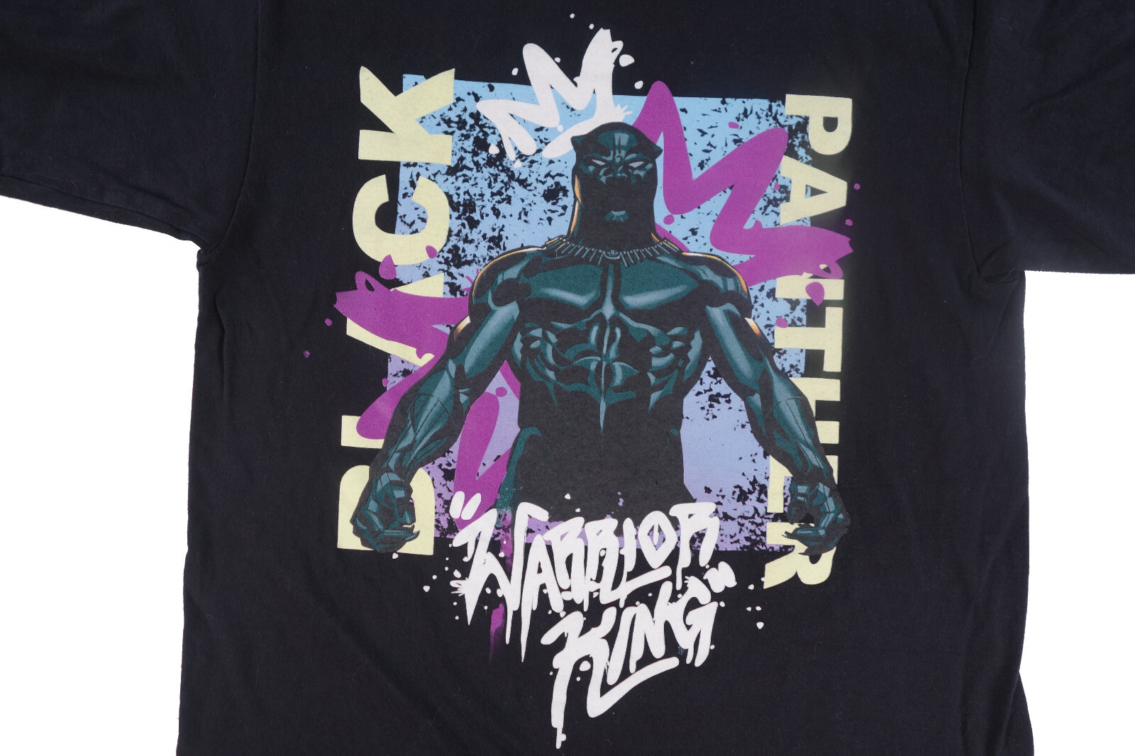 BLACK PANTHER t shirt Medium AVENGERS MARVEL Comic Book WARRIOR KING image 2