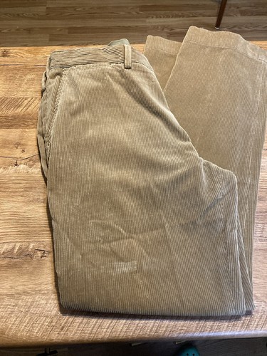 Vintage Polo Ralph Lauren Preston Hose Herren 38x34 braun Cord Plissee 90er