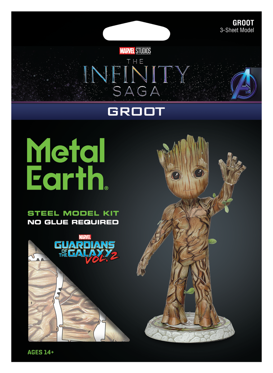 Fascinations Metal Earth Marvel Guardians of the Galaxy GROOT 3D