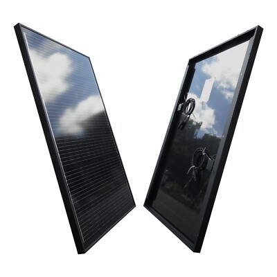 Solarpanel Solarmodul 130W 12V Monokristallin Solarzelle schwarz black