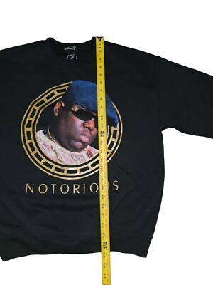 Notorious BIG Mens Black Crewneck Sweatshirt Brooklyn Mint Rap Hip
