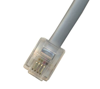 150FT Phone Line Cord RJ11 Telephone Cable for Landline And Fax 6p4c Gray