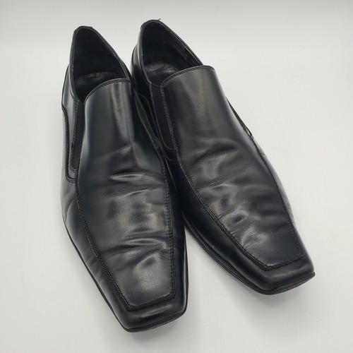 Black Leather Loafer Dress Shoes 