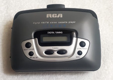 RCA Portable Digital AM/FM Stereo Cassette Player Model RP-1872A cleaned/tested
