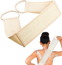 Natural Loofah Back Scrubber Long Strap Exfoliating Body Shower Cloth