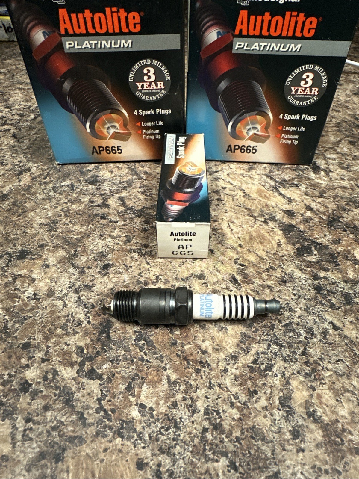 8 Autolite AP665 Platinum Spark Plugs 79-87 BUICK  CHEVY Tap Desc.