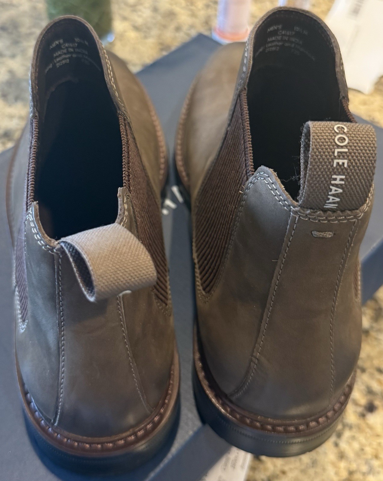 Cole Haan CHAMBERLIN GRAND” Brown Truffle Water Resistant Chelsea Boot Size 10.5 image 4