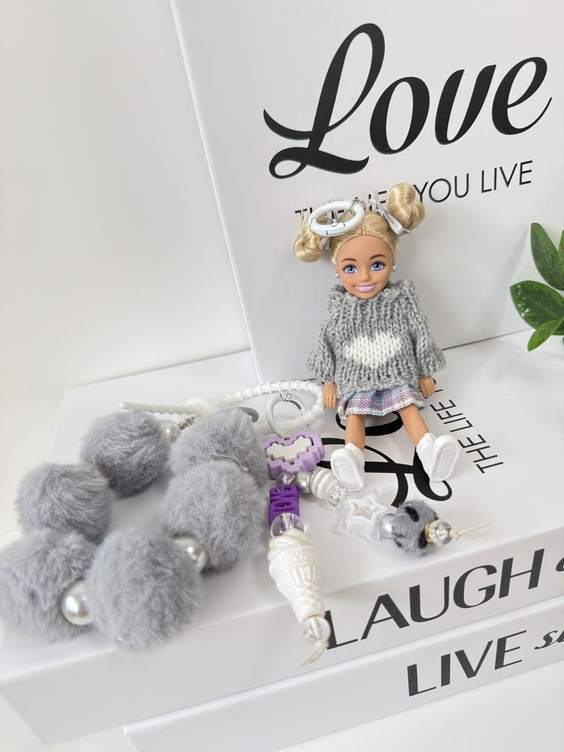 Doll Figure Mattel Authentic Barbie Charm Chelsea Keychain