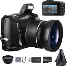 NBD Digital Camera 4K Ultra HD 48MP All-in-One Vlogging Camera with Wide Angle