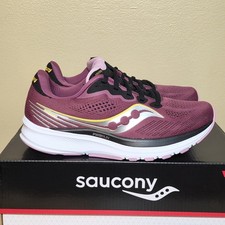 Saucony Ride 14 Running Shoes S10650-18 Quartz Vizigold Violet Women's Size 7.5