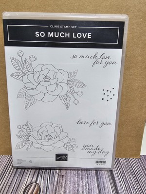 Stampin' UP! SO MUCH LOVE STAMP SET rose flower you made my day here for you