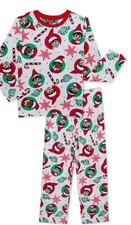 Elf on the Shelf Kids Size Fleece Pajama Set 2-Piece. Size 6/7 BRAND NEW