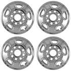 4 CHROME 16" 8 Lug Wheel Skins hubcaps Simulators Center Covers for Express Van