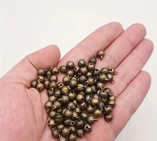 100 Vintage bronze Mini Bells Jewelry Jingle Bells 6mm Craft DIY Pendants