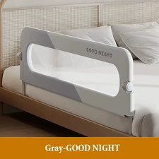 120CM Bed Guardrail One Click Folding Baby Safety Bed Barrier Adjustable Crib Ra