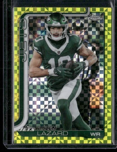 2025 Topps Chrome #236 Allen Lazard Lime Green X-Fractor