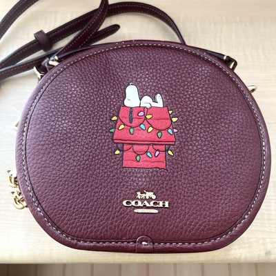 Coach X Peanuts Kantine Crossbody Schultertasche Mit Snoopy Licht Motiv CE844