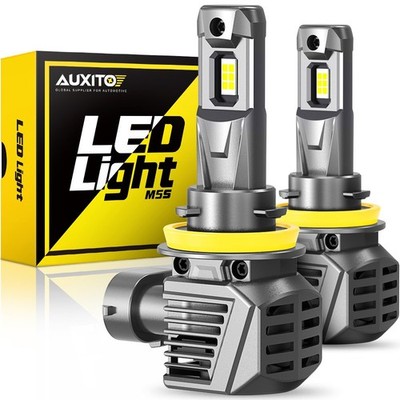 AUXITO H11 LED Headlight 22000LM Kit Low Beam Bulb Canbus Super Bright White NEW