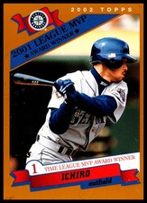2002 Topps TIME LEAGUE MVP AWARD WINNER ICHIRO HOF Seattle Mariners #716