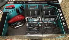 Burago 1:43 Formula F1 Racing Paddock Set Mercedes-Hamilton and Russell