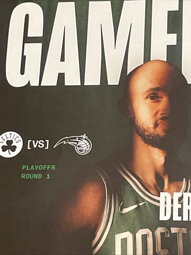 Boston Celtics Playoffs Game Day Poster 4/29/2025 Rd1 Gm5 Derrick White -Orlando - Picture 2 of 8
