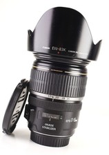 Canon EF-S 17-55mm F2.8  IS USM AF Zoom Lens  Front & Rear Lens Cap & Hood