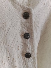 100% cotton openwork embroidery dress