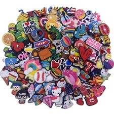 Shoe Charms Random Mixed Lot All Types of Different Decoration Shoe Charms 90pcs