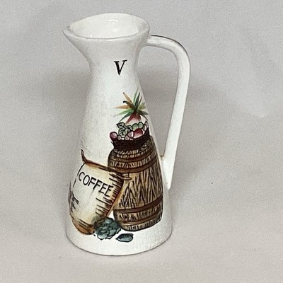 Vintage 1960  s Ceramic Nasco Del Coronado Vinegar Cruet 5 tall