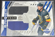 Shea Theodore 2021-22 UD SP Game Used BYA-ST Banner Year Relic Jersey/Banner