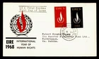 DR WHO 1968 IRELAND FDC HUMAN RIGHTS COMBO R61180