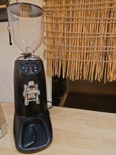 Compak E6 Matt Black Commercial Coffee Grinder On Demand 220-240V