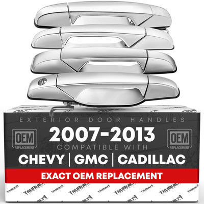 Exterior Door Handle, Left & Right for Chevy Avalanche, Silverado; GMC Sierra
