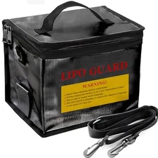 Lipo Safe Bag Fireproof, Lipo Battery Bag & Lipo Charging Bag, Lipo Bag Black