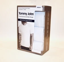 New Tommy John Second Skin Modal Crew Neck Undershirt 3-Pack Medium